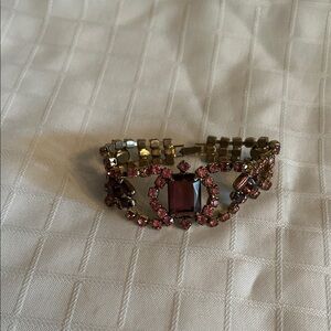 Elegant Pink and Gold Bracelet